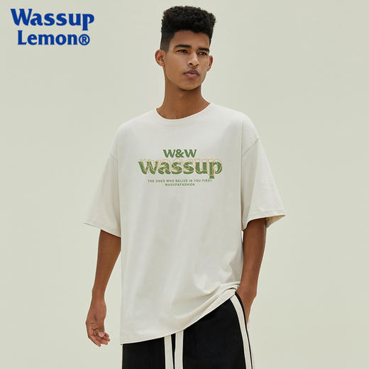 WASSUP LEMON【99元3件】2024潮流情侣重磅纯棉短袖240g   款式颜色持续更新 商品图4