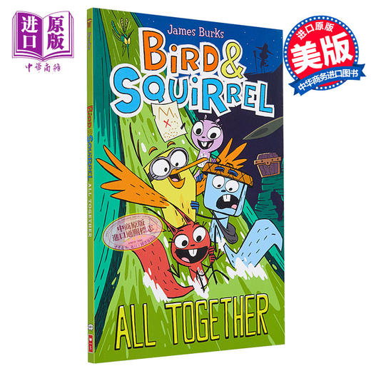 【中商原版】学乐桥梁漫画小鸟和松鼠7 Bird & Squirrel 7 All Together英文原版儿童图像小说儿童漫画图画小说James Burks 商品图0