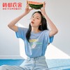 韩都衣舍2023夏季新款女装水果印花T恤女宽松凉感短袖上衣DX0034 商品缩略图2