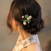 发簪女夏天中国风旗袍配饰 荷花u型簪子女古风盘发丸子头汉服发饰 商品缩略图4