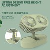 【升降式双电机设计！可折叠桌面风扇】新款桌面伸缩折叠小风扇 双电机设计 风力更强 三档可调 自由调节高低 收纳便捷方便 学生台式大风力 静音USB充电 便携风扇 商品缩略图1
