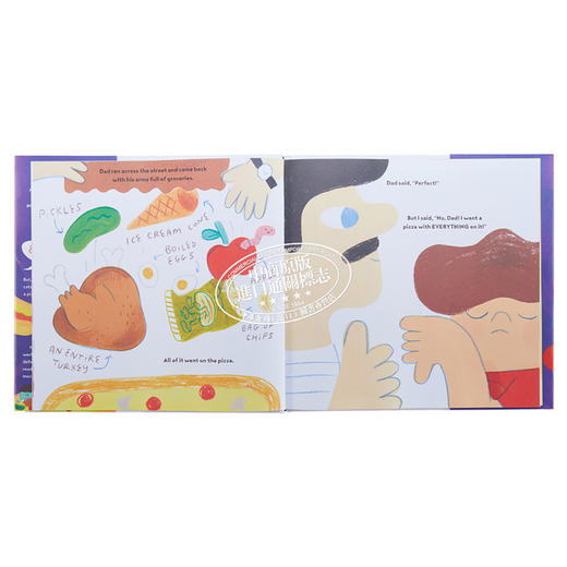 【中商原版】Pizza 比萨饼主题系列2册套装 比萨饼的故事 比萨饼上的馅料 英文原版进口图书 儿童绘本 趣味故事图画书 商品图5