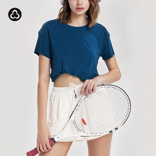 TITIKA ACTIVE瑜伽服短款不规则下摆运动时尚短袖11066 商品图1
