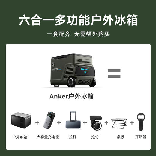 【热销】Anker安克 压缩机车载冰箱33L大容量露营SUV越野自驾户外车家两用 A17A0 商品图5