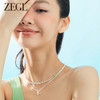 ZEGL设计师冰透小彩串彩色叠戴项链女轻奢小众锁骨链 商品缩略图3