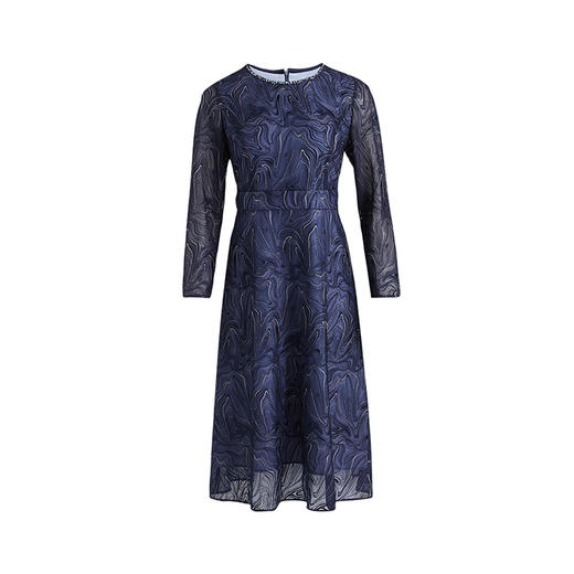 皮尔卡丹女装春季新款简约淑女蕾丝百搭连衣裙P3121E3048N0
 商品图4