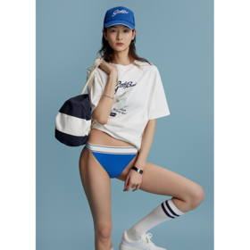 GOODBAI夏日白鸽印花oversize短袖T恤