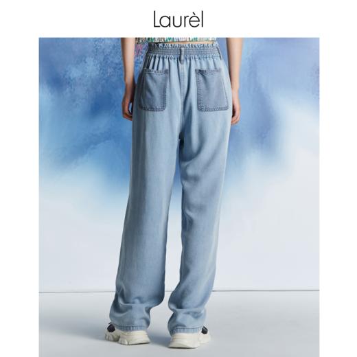 Laurel劳芮 宽松直筒修身显瘦垂感牛仔裤LWL342K07300 商品图3