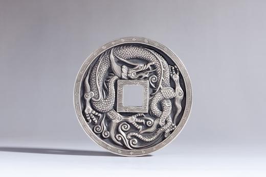 矩德泉坊 纯银手作   龙凤压箱钱（10厘米精致版）639 商品图0