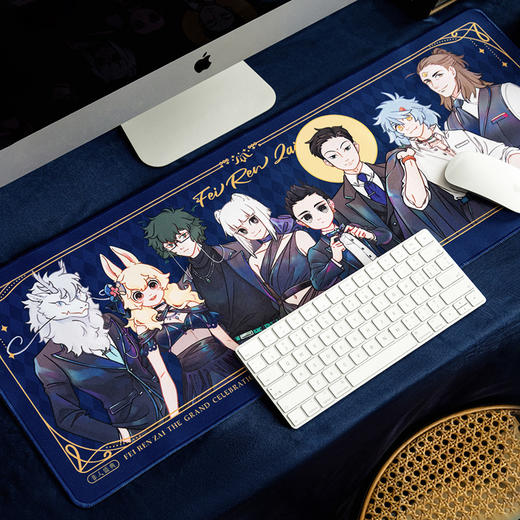 《非人哉官方店》非人盛典鼠标垫卡通动漫原创键盘垫子护腕防滑桌垫 商品图6