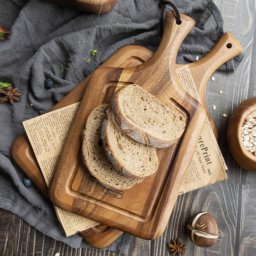 lcliving泰国相思木切菜板无漆无蜡家用实木棋盘格砧板厨房菜板 商品图2