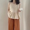 裁缝学苑AQ174 套装棉麻上衣无袖背心小衫纸样萝卜裤子打版裁剪板 商品缩略图3