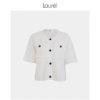 Laurel劳芮棉个性轻松带子纱箱型针织开衫LWL342M08100 商品缩略图6