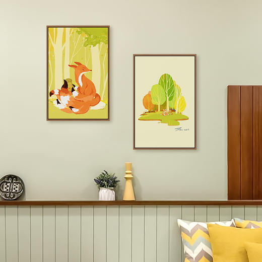 多喜爱儿童房可爱布艺装饰画  萌萌森林游记cs 商品图0