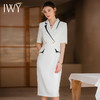 IWY/夏季白色高级感西装连衣裙夏季修身洋气工作服女职业气质时尚正装Q908+D0119 商品缩略图3