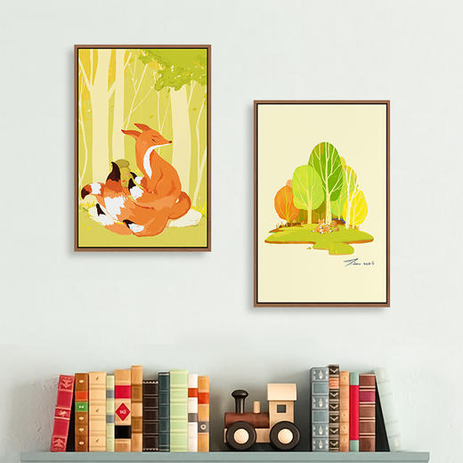 多喜爱儿童房可爱布艺装饰画  萌萌森林游记cs 商品图1