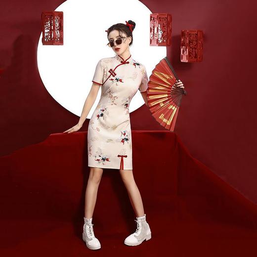 【服装鞋包】国潮复古年轻少女中国风改良旗袍日常小个子设计炸街连衣裙 商品图3