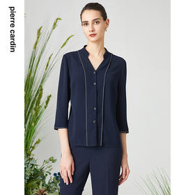 皮尔卡丹女装春季新款简约百搭淑女通勤衬衫P3100B3024N0
