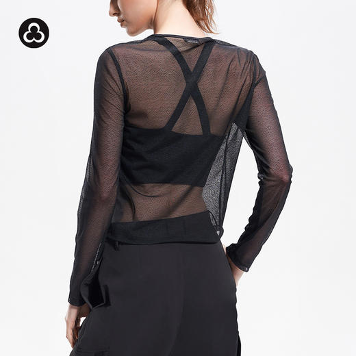 TITIKA ACTIVE瑜伽服微透网纱设计运动时尚瑜伽长袖罩衫21071 商品图1