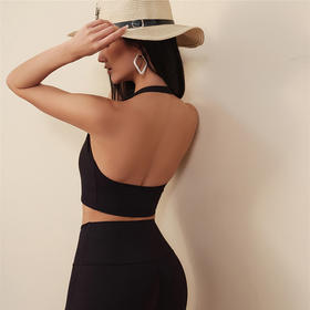 【3~5天发货】跃牌【美度空间】系列莱卡裸感挂脖半固定罩杯瑜伽文胸 WX1522（一体式胸垫）