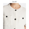 Laurel劳芮棉个性轻松带子纱箱型针织开衫LWL342M08100 商品缩略图7