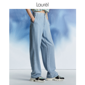 Laurel劳芮 宽松直筒修身显瘦垂感牛仔裤LWL342K07300