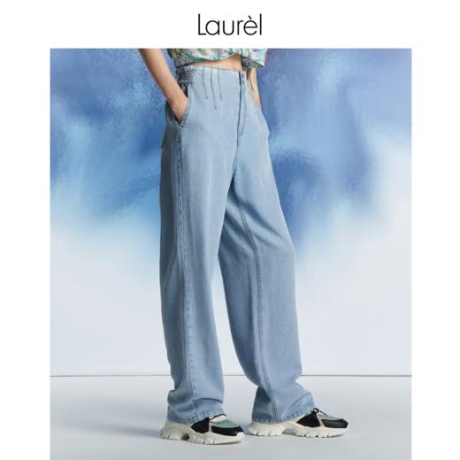 Laurel劳芮 宽松直筒修身显瘦垂感牛仔裤LWL342K07300 商品图0