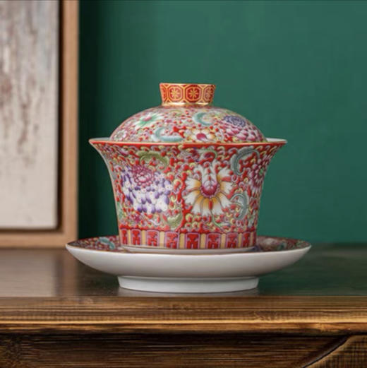 150手绘特大盖碗（下单请备注颜色） 商品图0