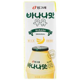 宾格瑞香蕉味牛奶200ml빙그레 바나나맛우유