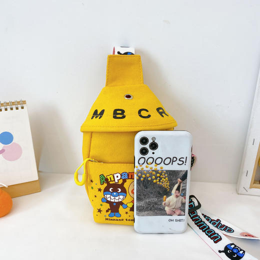 【ins百搭！儿童小挎包】儿童胸包面包超人小孩帆布ins韩可爱女童包包男童女士斜挎包 商品图2