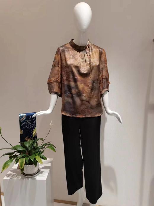 2F阿瓦塔桑蚕丝上衣S23038 商品图0