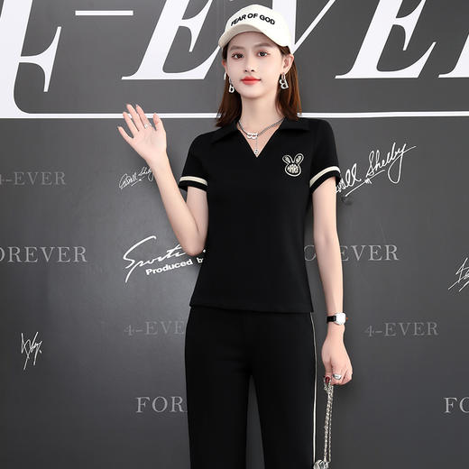 夏季新款，洋气短袖长裤显瘦两件套运动装WH-Z2317 商品图8