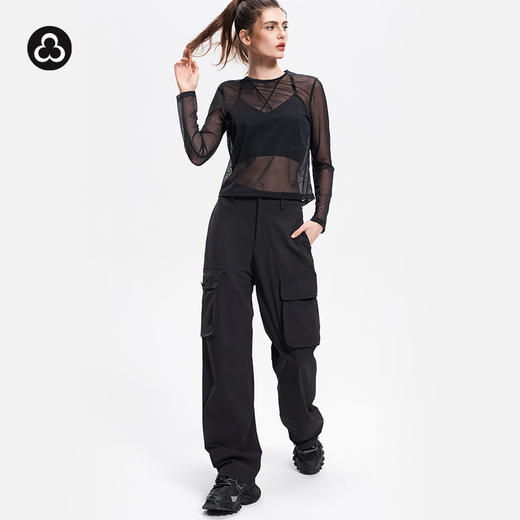TITIKA ACTIVE瑜伽服微透网纱设计运动时尚瑜伽长袖罩衫21071 商品图3
