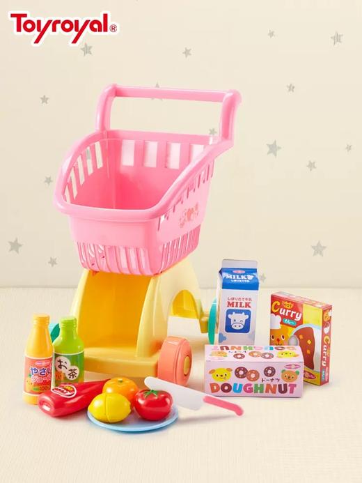 Toyroyal日本皇室欢乐购物车超市玩具仿真便利店男女孩过家家套装TRY-TR5460 商品图0