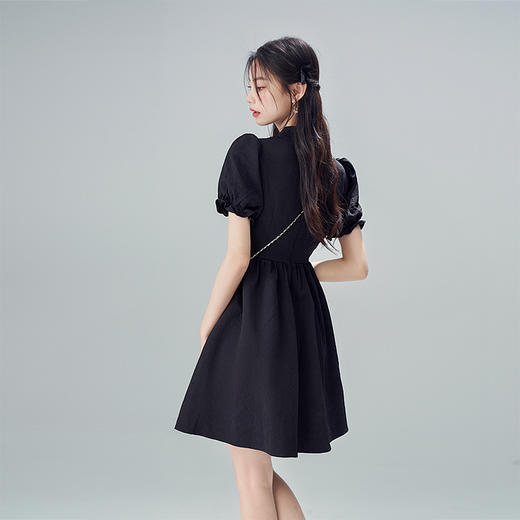 西遇国潮连衣裙女春季新款中国风改良复古旗袍裙D0120028 商品图3