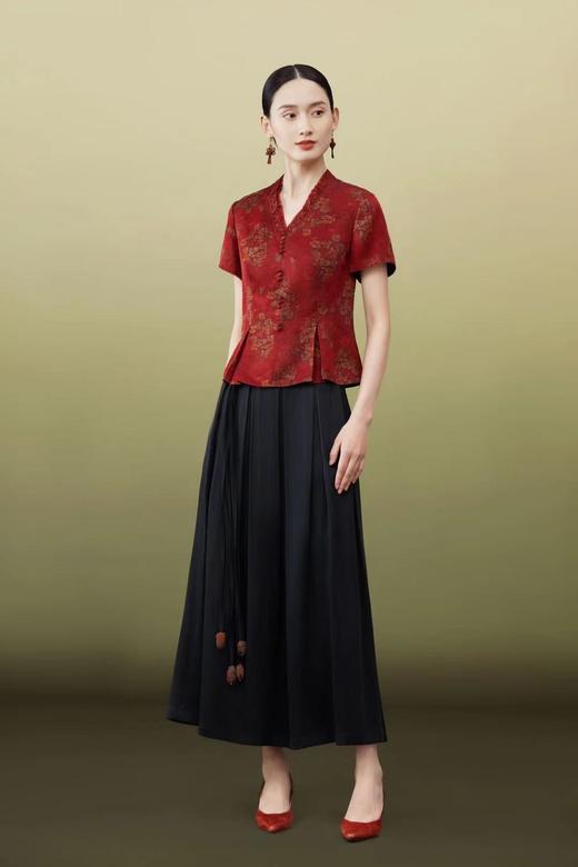 3F茗香云纱真丝上衣 商品图0