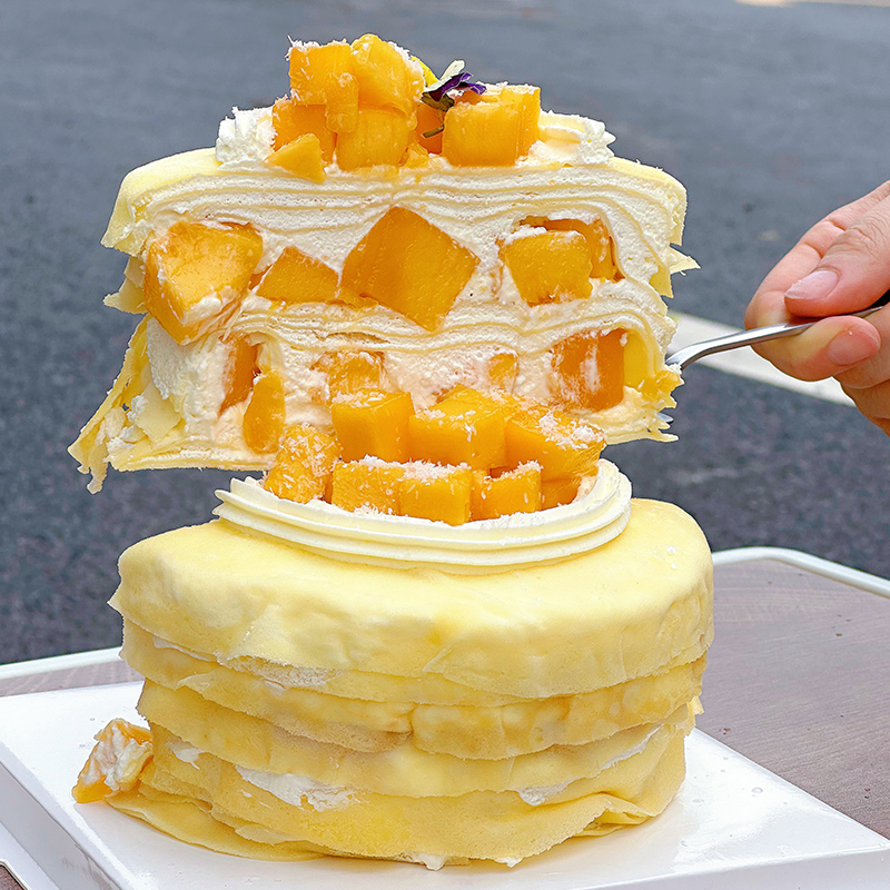 芒果千层蛋糕-4英寸