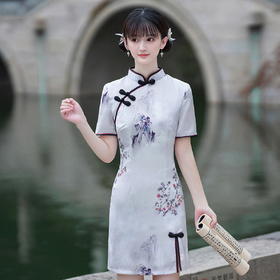 【服装鞋包】新款民族风复古国潮修身短款中国风年轻款改良旗袍