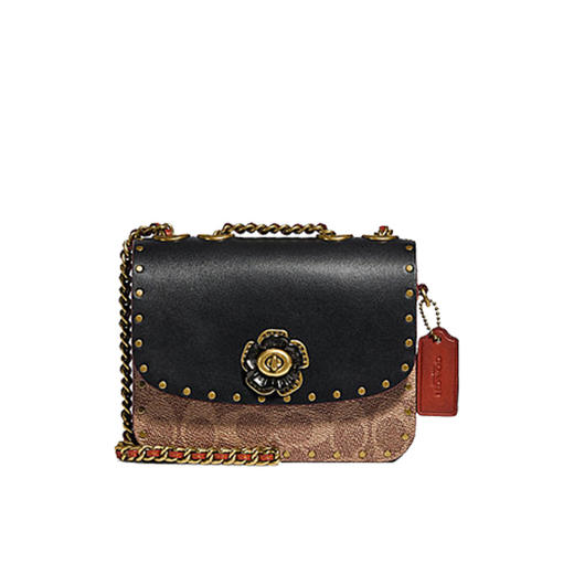 COACH蔻驰女士皮革黑色Madisson单肩斜跨包 商品图0