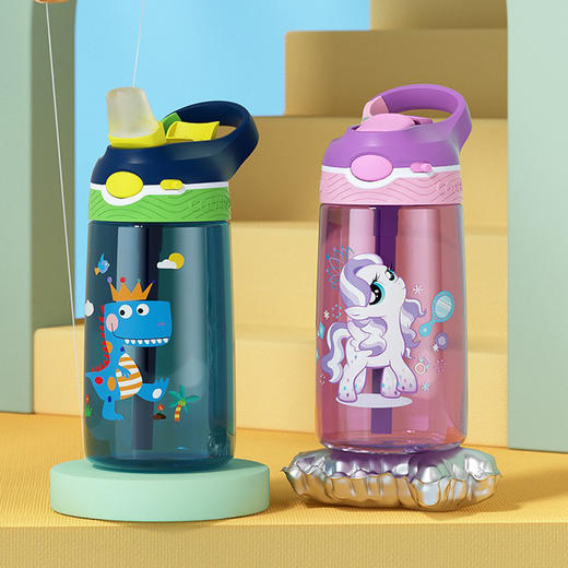 【拍一赠四】格非尔儿童吸管水杯450ml 免费刻字 商品图1