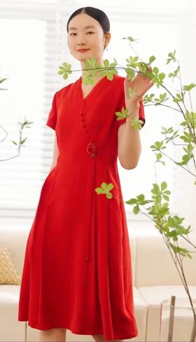 3F茗香云纱连衣裙