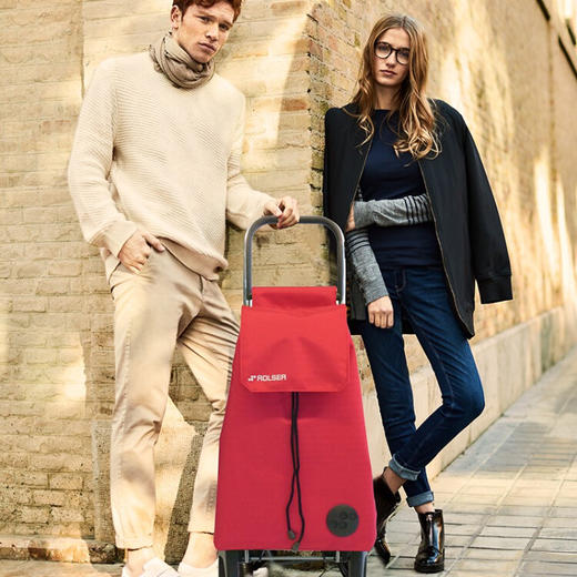 【6F】利快 家用购物车西班牙进口两轮便携手拉车买菜车轻便行李车大容量 【时尚】红色 32L 商品图0