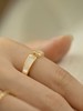 Oflye潮流饰品 轻奢贝壳戒指女新款小众设计食指戒精致开口戒指环潮 商品缩略图0