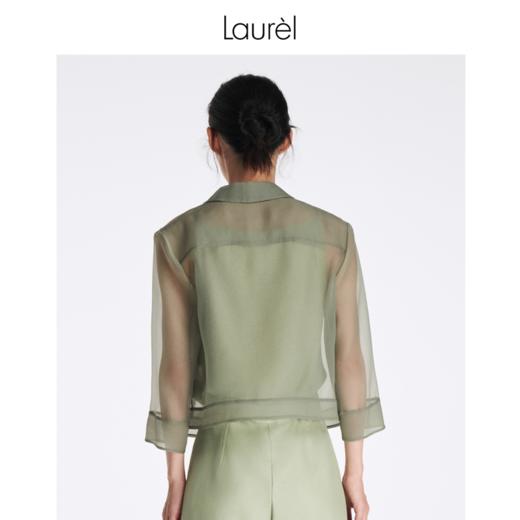 【抗皱纤维】Laurel劳芮 欧根纱短夹克式外套LWL342T06300 商品图7