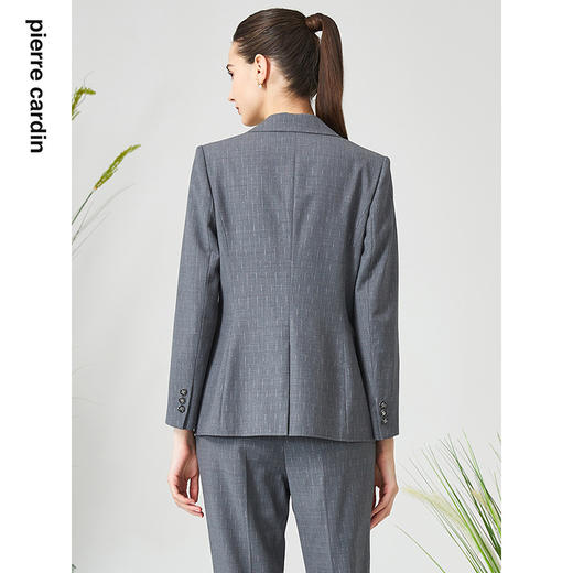 皮尔卡丹女装西服商务高级感羊毛亮葱商务上衣外套P3101U3044H0
 商品图2