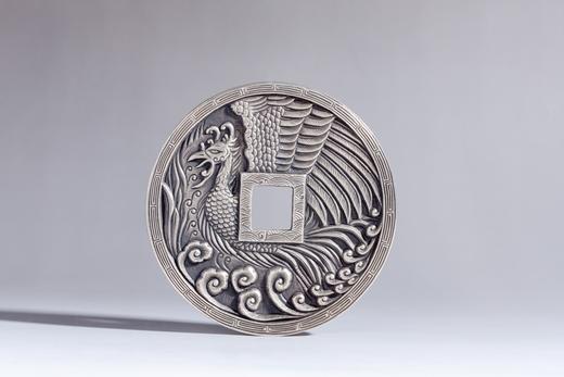 矩德泉坊 纯银手作   龙凤压箱钱（10厘米精致版）639 商品图1