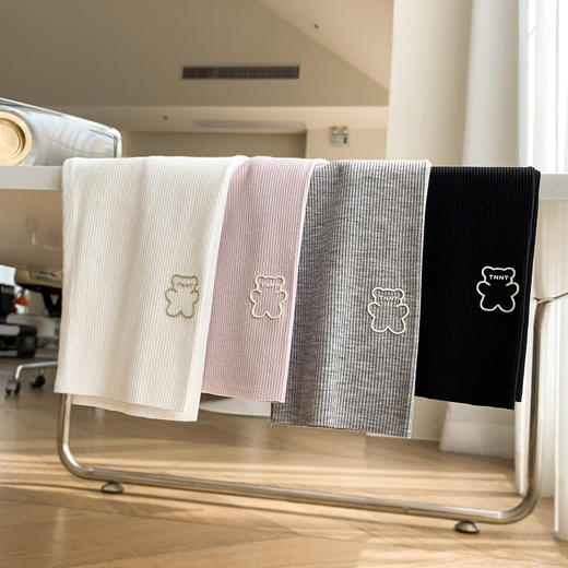 咘米儿夏季新款儿童打底裤女韩版小熊女童外穿宝宝硅胶七分裤子_HLY 商品图3