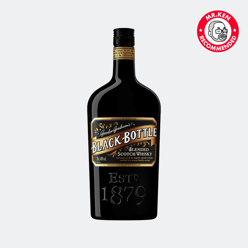 黑瓶（Black Bottle）苏格兰调和威士忌（赠随身调酒套装）