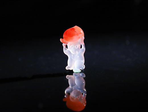 南红冰飘【灵猴献瑞】吊坠   配精美挂绳 商品图1