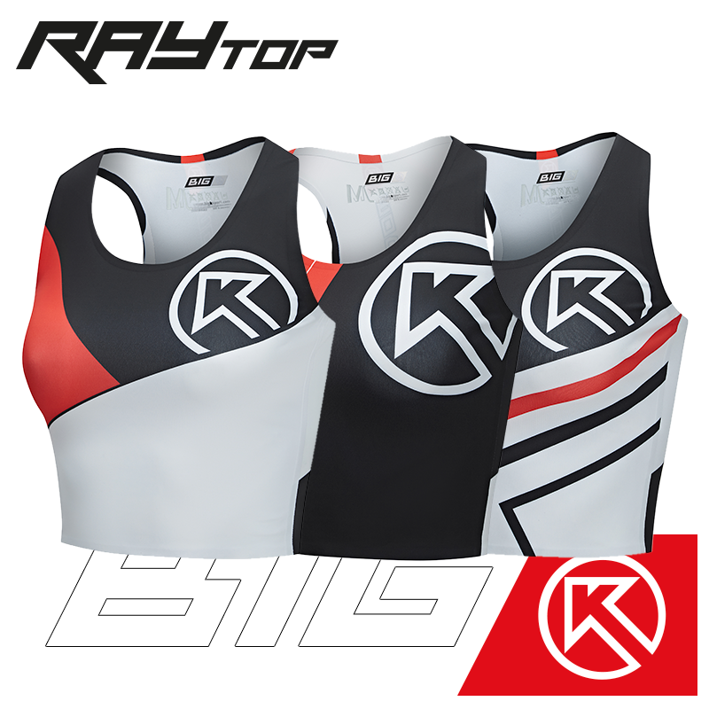 BigK 大K RAYTOP超短竞速背心 马拉松PB 健身 路跑 训练